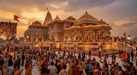 Free Happy Ram Navami 2026 Ram Navami Temple Celebration Photo Image Download