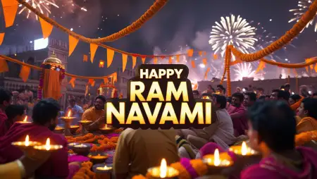 Free Happy Ram Navami Instagram Captions Background Download