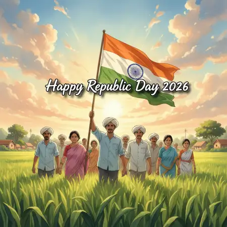 Happy Republic Day 2026 Farmer Theme Images - Free Happy Republic Day Download