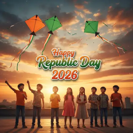 Happy Republic Day 2026 Kids Poster - Free Happy Republic Day Download