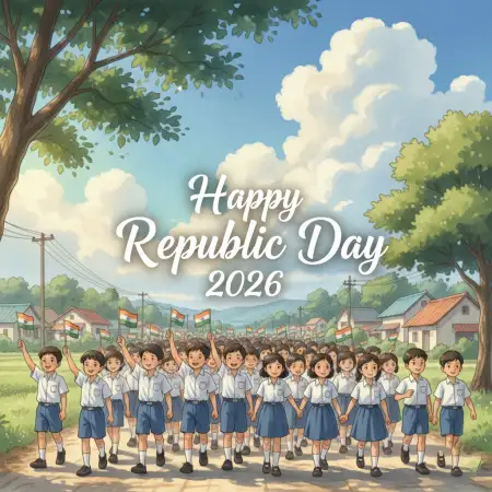 Happy Republic Day 2026 School Banner - Free Happy Republic Day Download