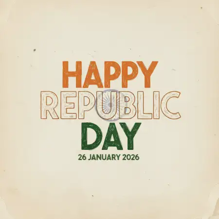 Happy Republic Day Typography Design - Free Happy Republic Day Download