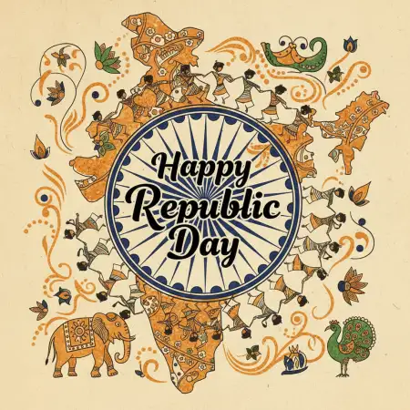 Happy Republic Day Wishes Typography - Free Republic Day Wishes Download