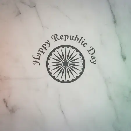 Happy Republic Day Wishes With Ashoka Chakra - Free Republic Day Wishes Download