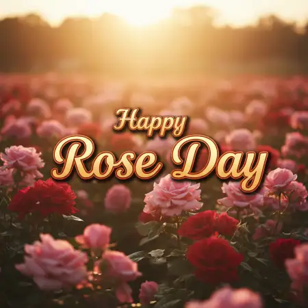 Happy Rose Day Rose Garden Images - Free Happy Rose Day Wishes Download