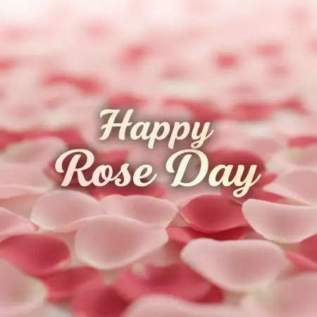 Happy Rose Day Rose With Heart - Free Happy Rose Day Wishes Download