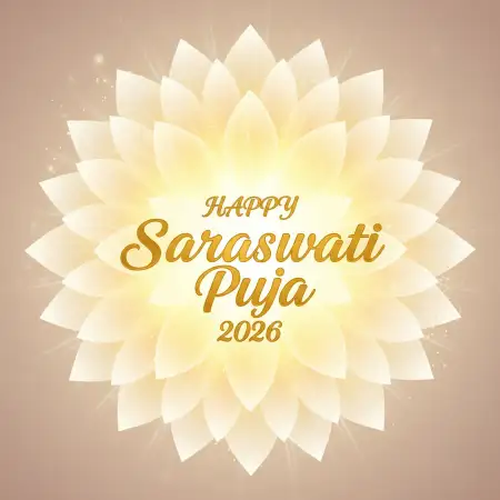 Free Happy Saraswati Puja 2026 Quotes Background Download