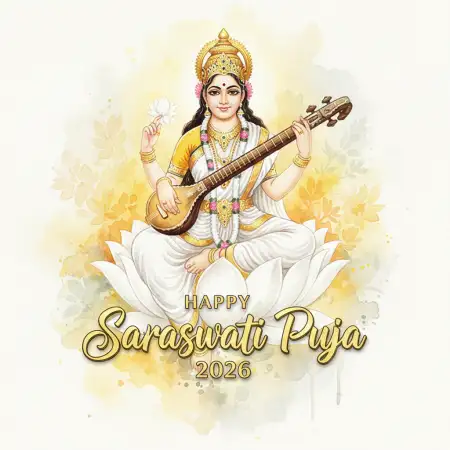 Free Happy Saraswati Puja 2026 Seo Images Background Download