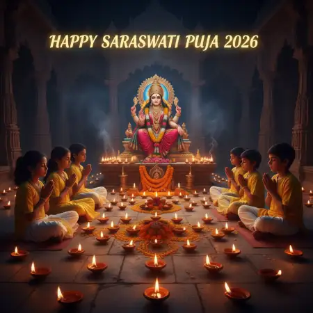 Free Happy Saraswati Puja 2026 Stock Images Background Download