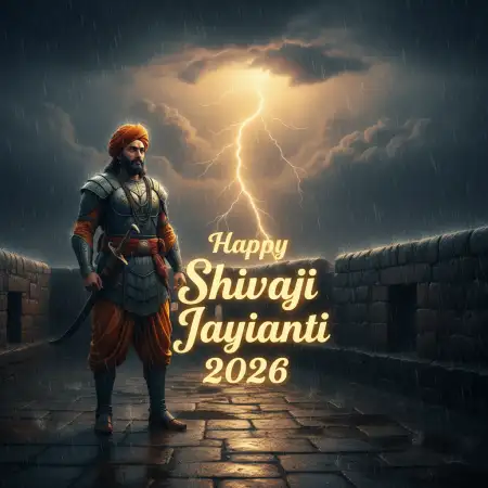 happy shivaji jayanti 2026 background 8k