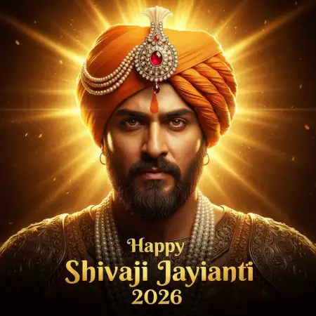 Free Happy Shivaji Jayanti 2026 Creative Banner Background Download