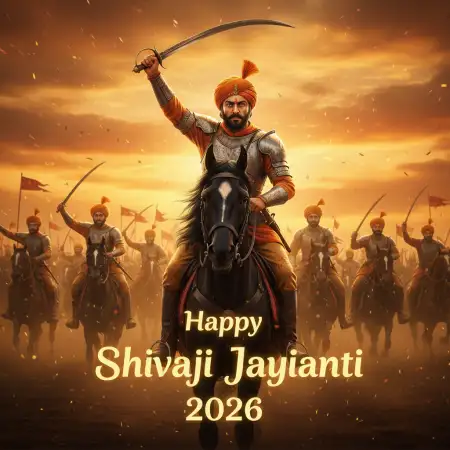 Free Happy Shivaji Jayanti 2026 Festival Banner Background Download