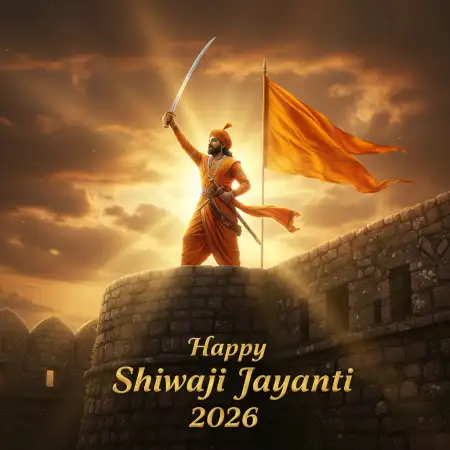 Free Happy Shivaji Jayanti 2026 Printable Banner Background Download