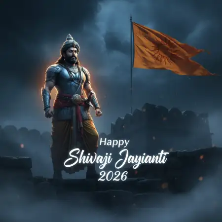 Free Happy Shivaji Jayanti 2026 Tribute Poster Background Download