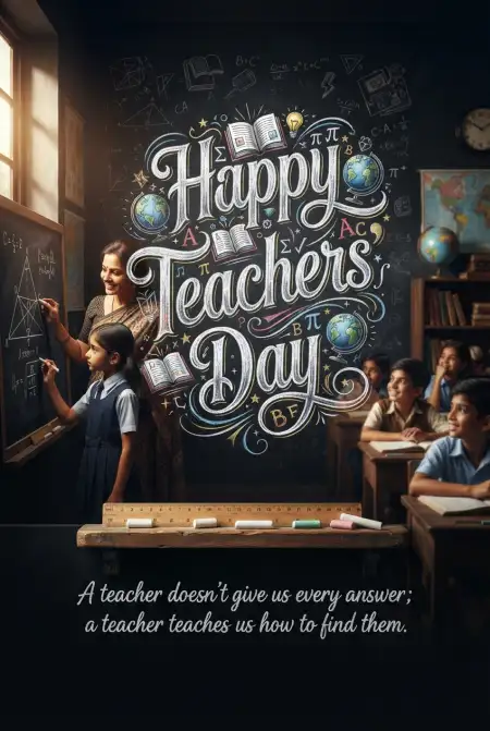 Free Happy Teachers Day Card Design Image Download