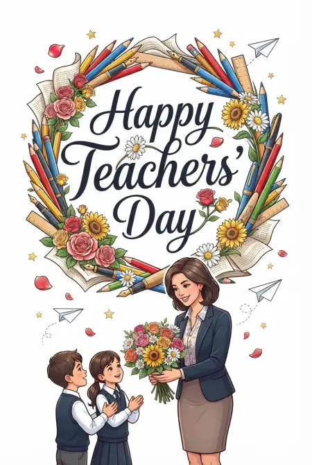 Free Happy Teachers Day Card Images Image Download