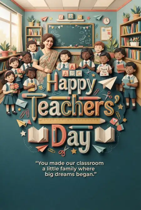 Free Happy Teachers Day Cards For Social Media Image Download