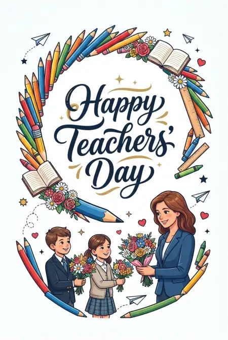 Free Happy Teachers Day Cards For Whatsapp Image Download