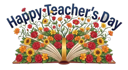Happy Teachers Day Flowers Png - Free Teachers Day Png Download