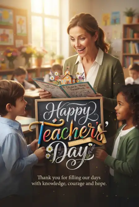 Free Happy Teachers Day Greeting Cards For Whatsapp Status Image Download