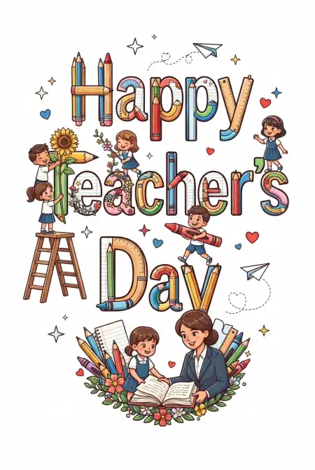 Free Happy Teachers Day Greeting Cards For Whatsapp Image Download