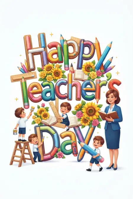 Free Happy Teachers Day Images With Flowers Image Download