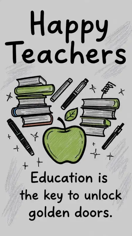 Happy Teachers Day Inspirational Quotes With Book Images - Free Happy Teachers Day Images Download