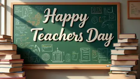 Happy Teachers Day Poster In Hindi With Radhakrishnan Photo - Free Happy Teachers Day Download