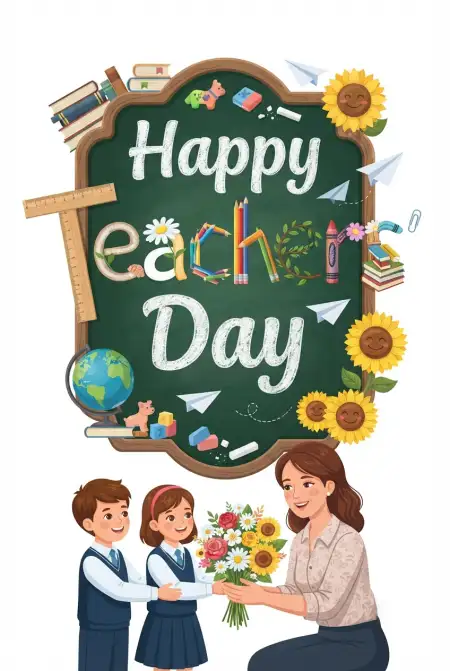Free Happy Teachers Day School Greeting Images Image Download