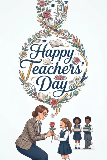 Free Happy Teachers Day Thank You Quotes Image Download