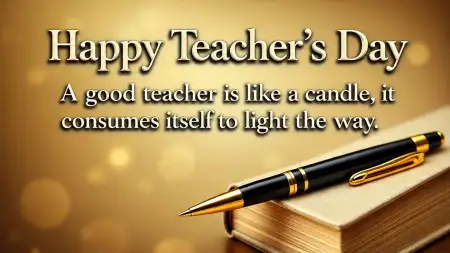 Happy Teachers Day Wonderful Quotes With Flowers - Free Teachers Day Quotes Download