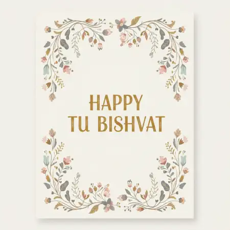 Happy Tu Bishvat Hd Greeting Card - Free Happy Tu Bishvat Download