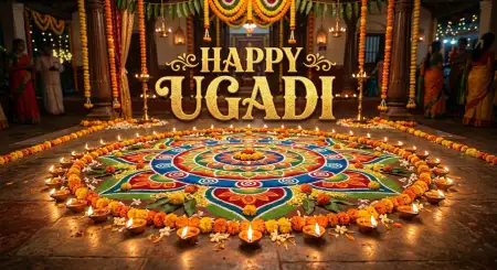 Free Happy Ugadi Greetings Background Image Download