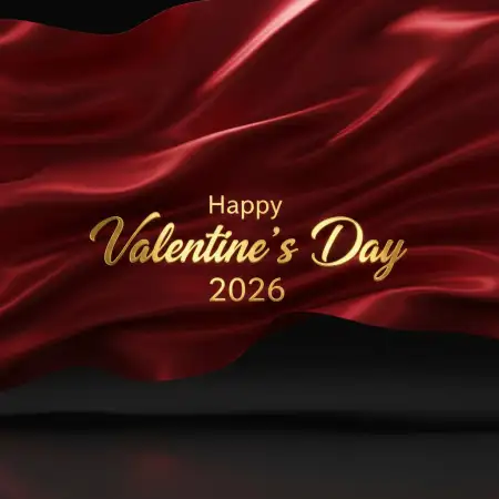 Happy Valentines Day 2026 Bold Romantic Banner - Free Happy Valentines Day 2026 Download