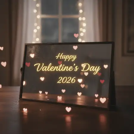 Happy Valentines Day 2026 Creative Banner - Free Happy Valentines Day 2026 Download