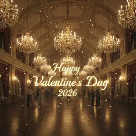 Happy Valentines Day 2026 Luxury Romantic Background - Free Happy Valentines Day 2026 Download