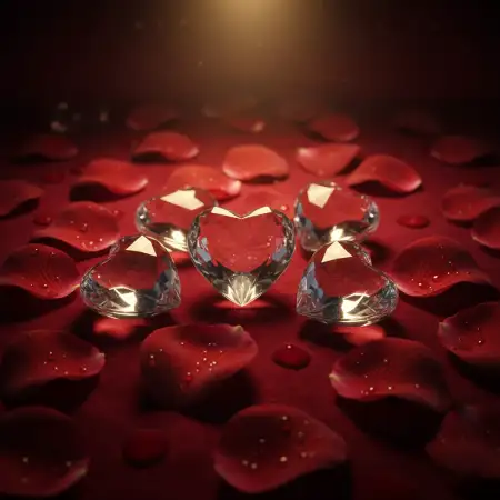 Happy Valentines Day Background With 3d Hearts - Free Happy Valentines Day Background Hd Download