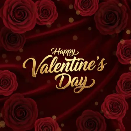 Happy Valentines Day Heart Rose Background Png Free Download - Free Valentine Day Background Download