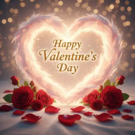 Free Happy Valentines Day Heartfelt Wishes Background Download