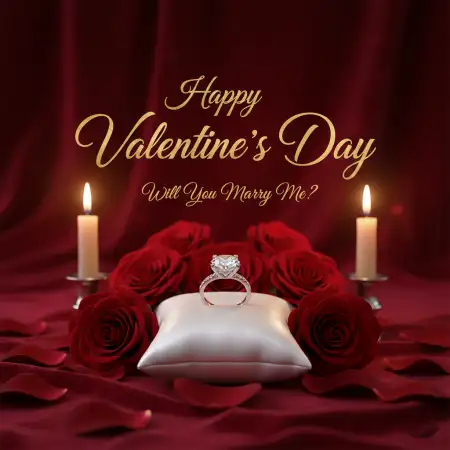 Free Happy Valentines Day Luxury Design Background Download