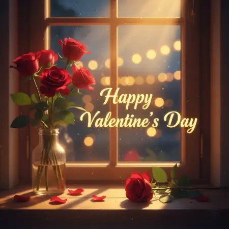 Free Happy Valentines Day Romantic Art 2 Background Download
