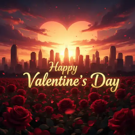 Free Happy Valentines Day Rose Png Background Download