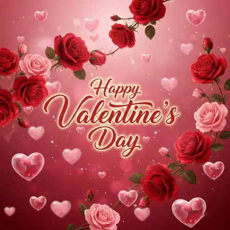 Free Happy Valentines Day Special Wishes Background Download