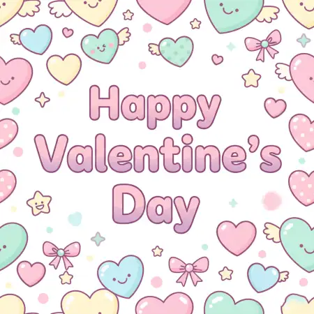 Free Happy Valentines Day Sticker Png Background Download