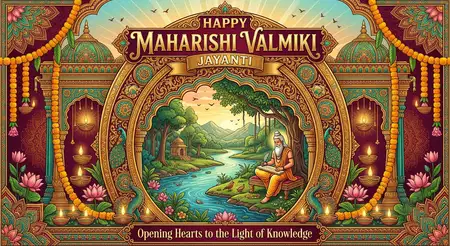 happy valmiki jayanti 2026 artistic vector illustration