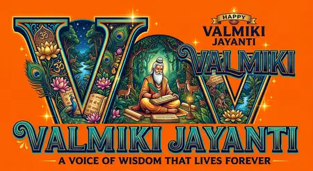 happy valmiki jayanti 2026 premium spiritual wallpaper