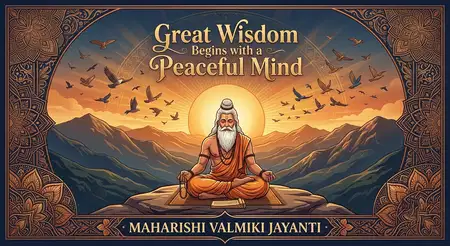 happy valmiki jayanti 2026 sunrise meditation artwork