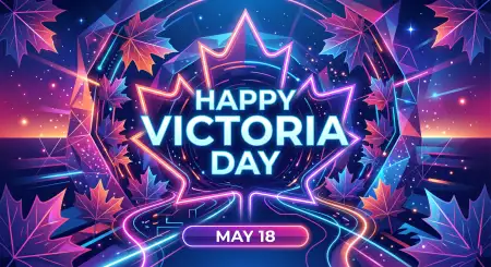 Happy Victoria Day 2026 Festival Lights Background - Free Happy Victoria Day 2026 Download