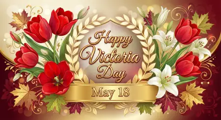 Happy Victoria Day 2026 Modern Patriotic Background - Free Happy Victoria Day 2026 Download