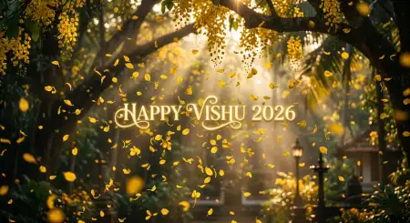 Happy Vishu 2026 Wishes Aesthetic Image Ideas - Free Happy Vishu 2026 Wishes Download